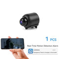 Night Vision Wireless Spy Camera – 1296P HD, 360° Rotation, 2.4GHz/5GHz WiFi, Tiny & Covert, Black