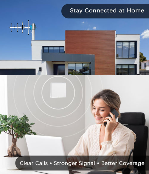 Cell Phone Signal Booster for Home – 5G & 4G LTE, All U.S. Carriers, Up to 5000 sq ft (USED)