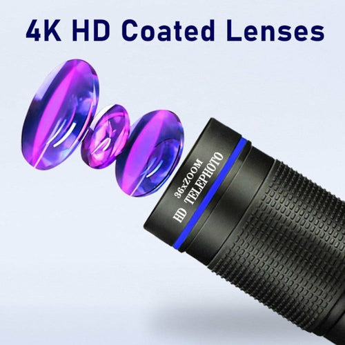 Dragon 36X Mobile Phone Lens Kit with Tripod – 4-in-1 Photography Set