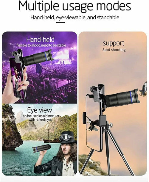 Dragon 36X Mobile Phone Lens Kit with Tripod – 4-in-1 Photography Set