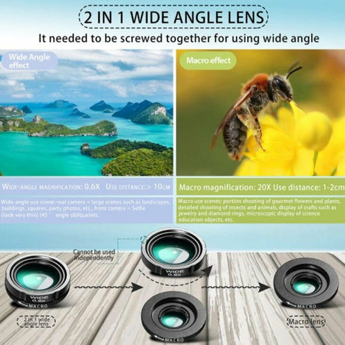 Dragon 36X Mobile Phone Lens Kit with Tripod – 4-in-1 Photography Set