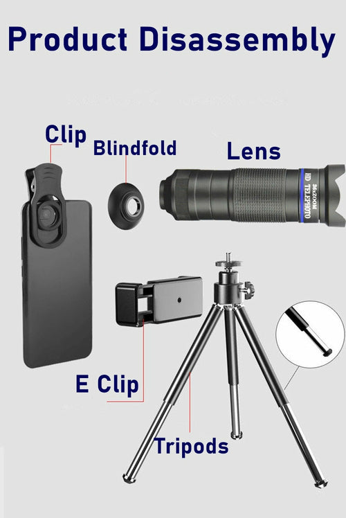 Dragon 36X Mobile Phone Lens Kit with Tripod – 4-in-1 Photography Set
