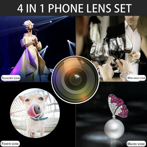 Dragon 36X Mobile Phone Lens Kit with Tripod – 4-in-1 Photography Set