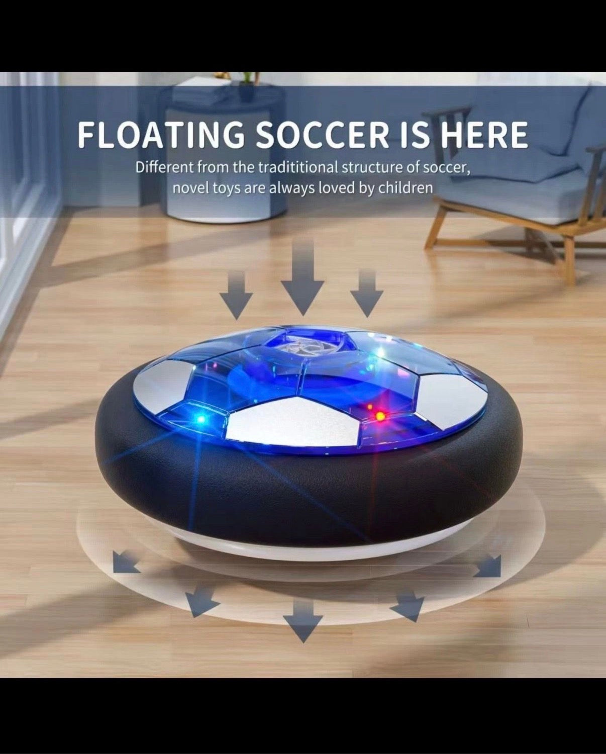 Hover Soccer Ball Toy | Indoor Air Power Football