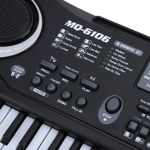 61-Key Electronic Keyboard Piano for Kids with Microphone