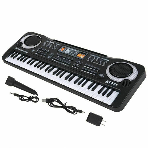 61-Key Electronic Keyboard Piano for Kids with Microphone