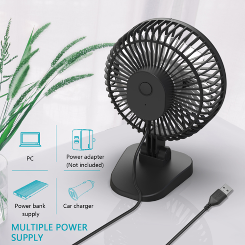 Mini Portable USB Desk Fan – 3 Speed Settings