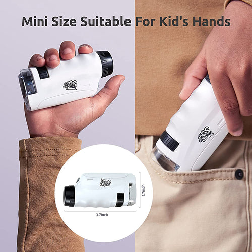 Kids Pocket Microscope with LED Light