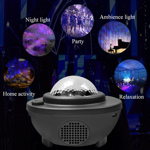 Galaxy Star Projector with Bluetooth Speaker & Remote