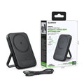 Esoulk 5000mAh Magnetic MagSafe Power Bank with Foldable Stand & 15W Wireless Charging