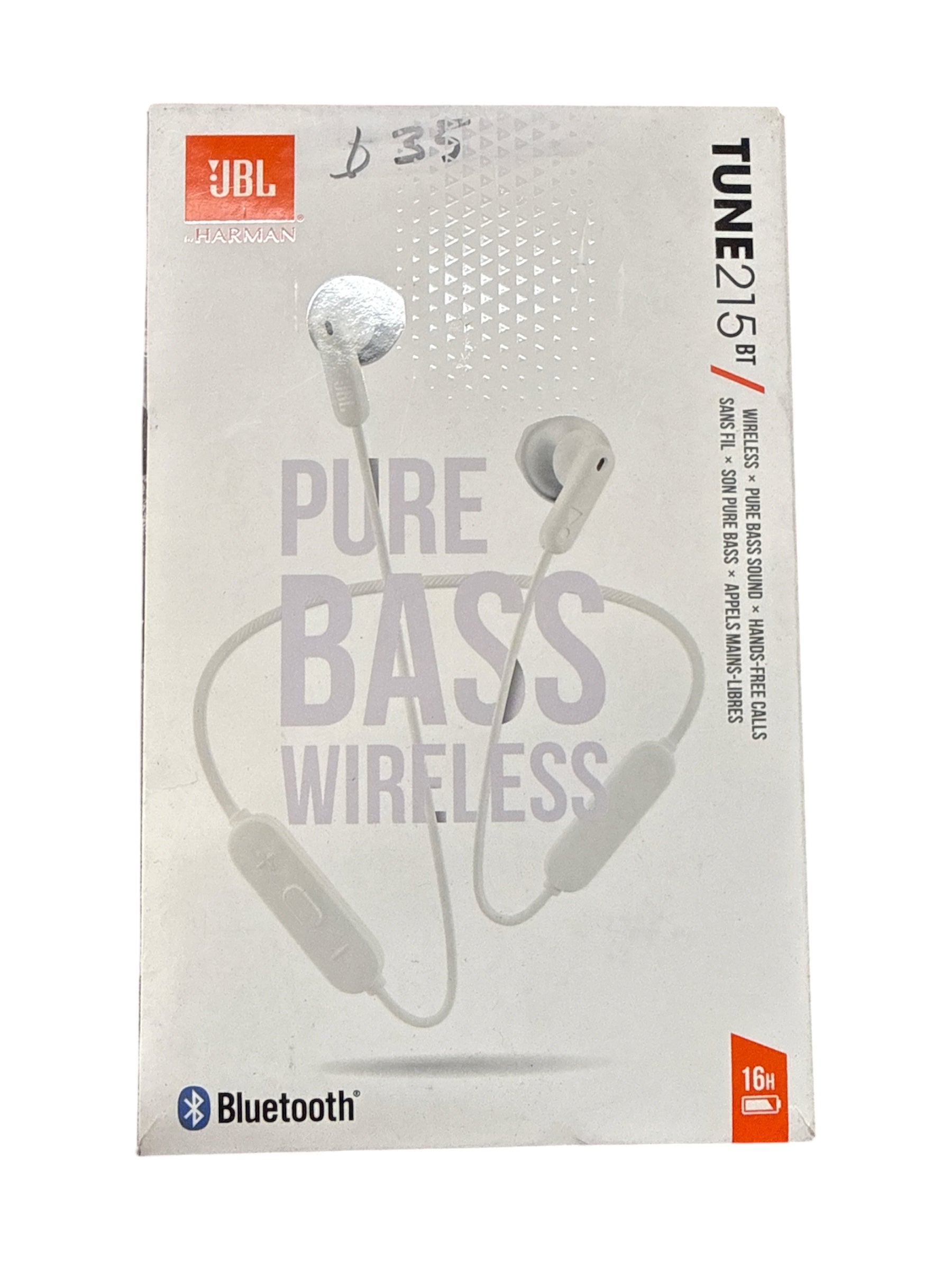 JBL Tune 215BT Wireless In-Ear Headphones – White
