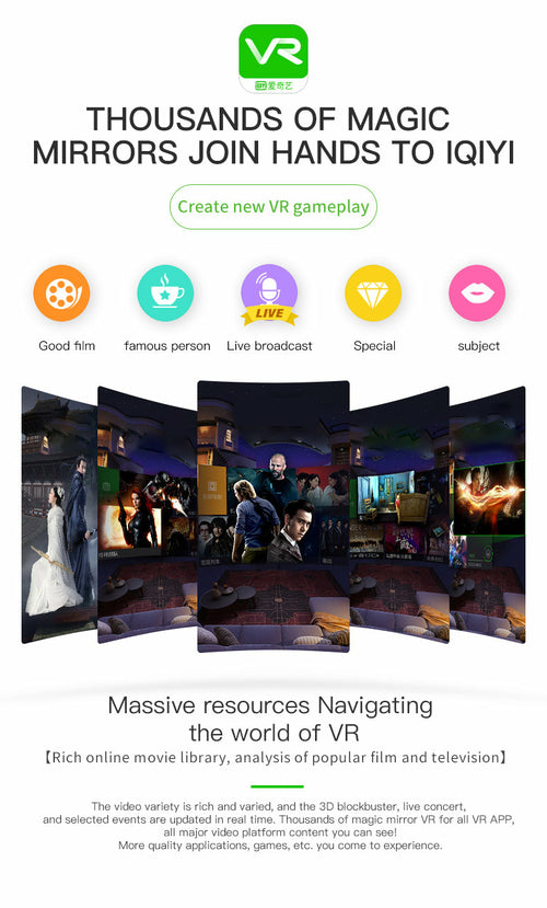 Dragon Magic G6 VR Headset – 3D Stereo Gaming & Video