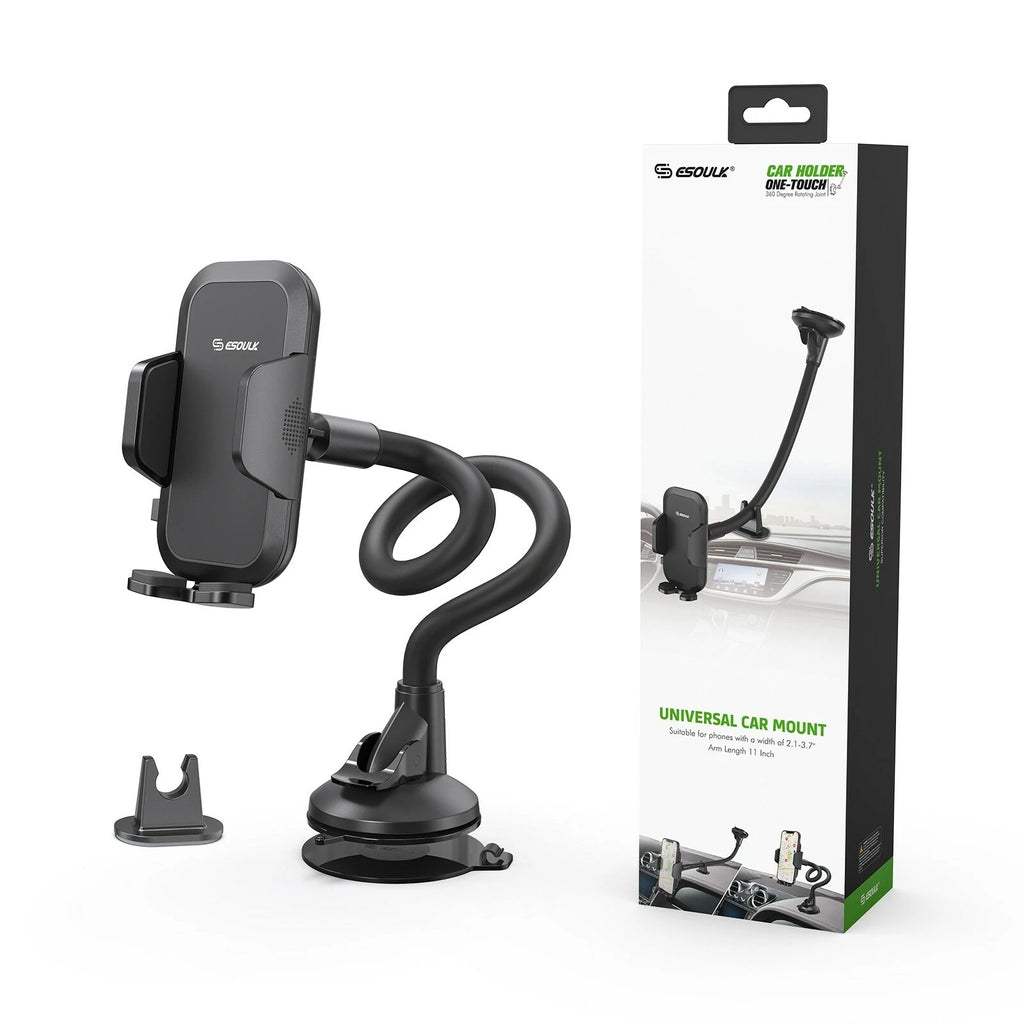 Esoulk Universal Heavy Duty Long Neck Car Mount Holder – Dashboard & Windshield