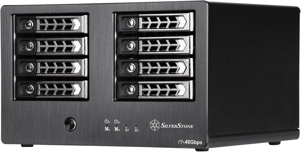 Silverstone Tek RL-TS821S 8-Bay 2.5" SAS/SATA Hard Drive Enclosure to Mini-SAS
