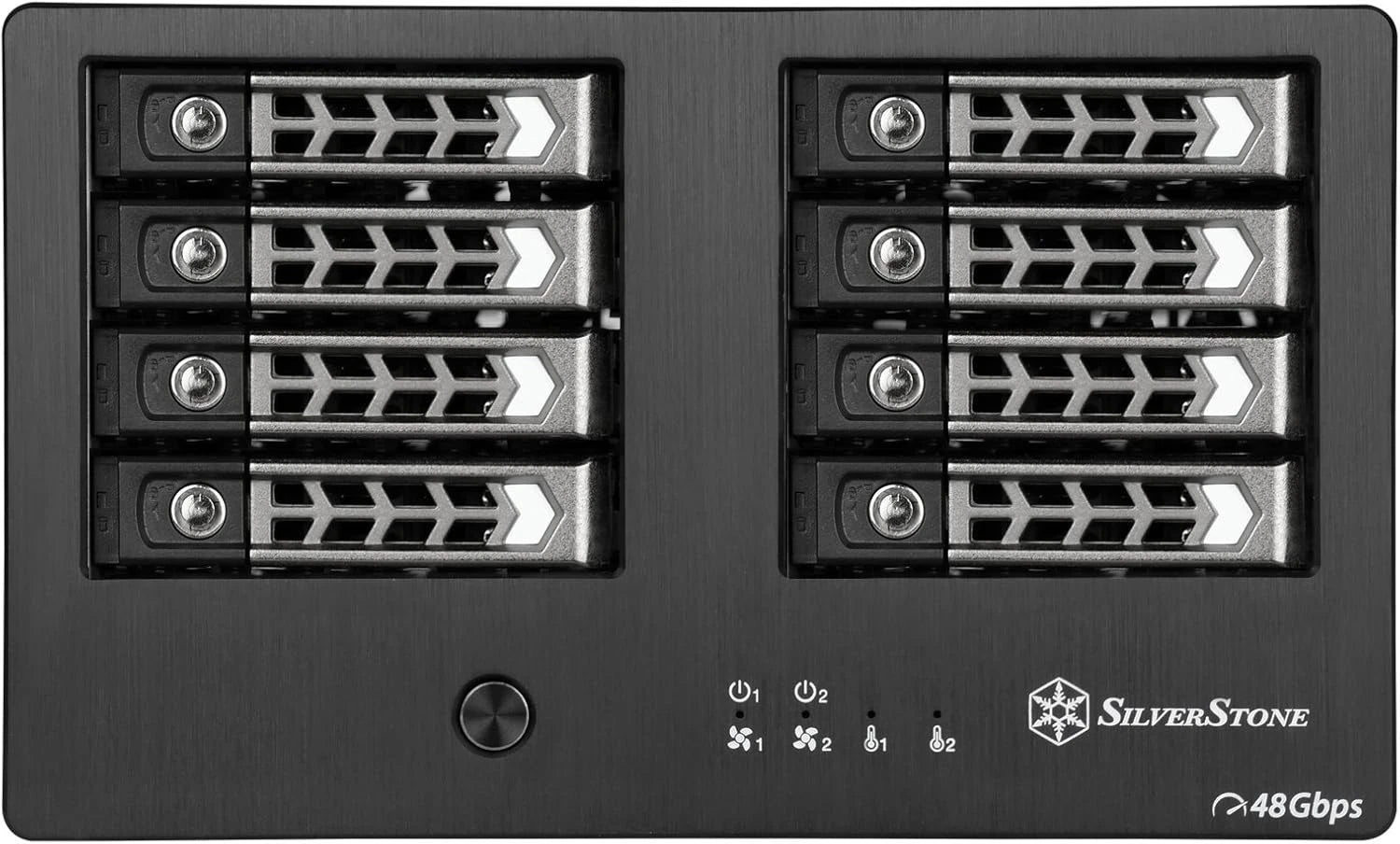 Silverstone Tek RL-TS821S 8-Bay 2.5" SAS/SATA Hard Drive Enclosure to Mini-SAS