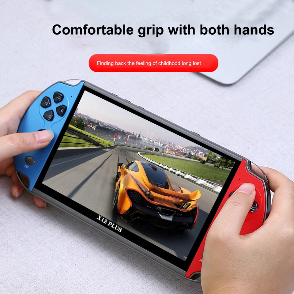 X12 Plus 7" Retro Handheld Game Console - 10,000 Built-In Games