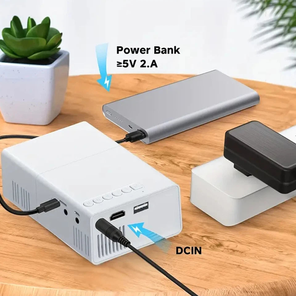 High Brightness LED Projector with 1.1x Optical Zoom, USB & HDMI